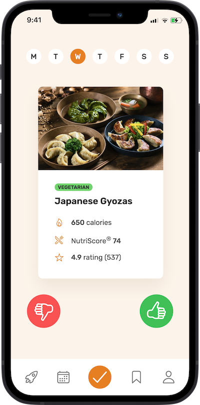 Iphone app meal approving paln